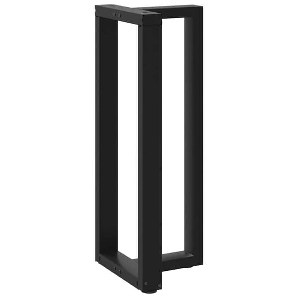 vidaXL Barbordben T-formet 2 stk svart 50x35x(100-101) cm stål