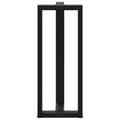 Miniatyrbilde 6 av 10: vidaXL Barbordben T-formet 2 stk svart 50x35x(100-101) cm stål