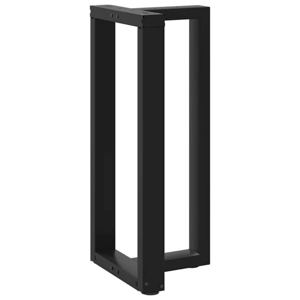 vidaXL Barbordsben T-formad 2 st svart 50x35x(90-91) cm stål