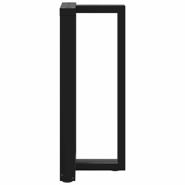 vidaXL Barbordsben T-formad 2 st svart 50x35x(90-91) cm stål