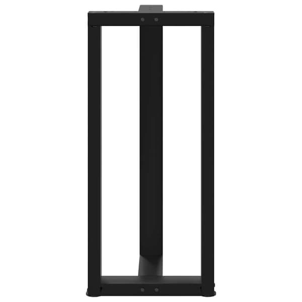 vidaXL Barbordsben T-formad 2 st svart 50x35x(90-91) cm stål