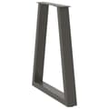 Miniatyrbilde 4 av 10: vidaXL Spisebordben V-formet 2 stk antrasitt 60 x (72-73) cm stål
