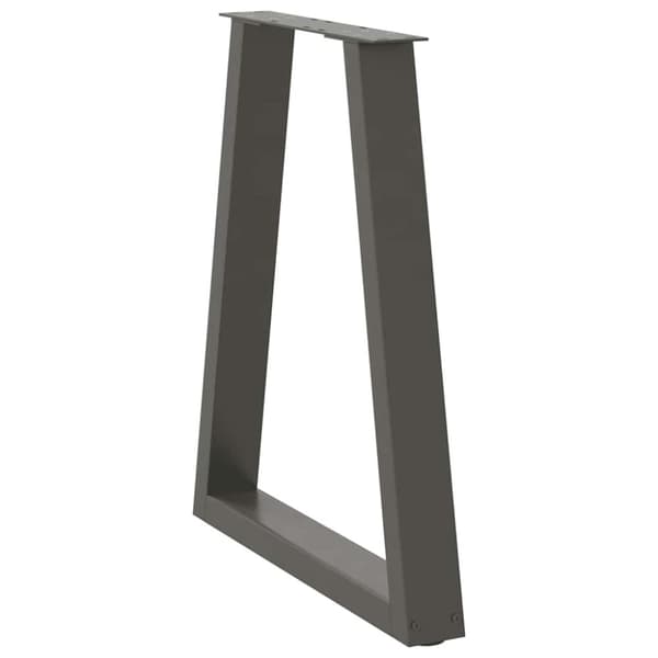 vidaXL Spisebordben V-formet 2 stk antrasitt 60 x (72-73) cm stål