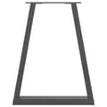 Miniatyrbilde 5 av 10: vidaXL Spisebordben V-formet 2 stk antrasitt 60 x (72-73) cm stål