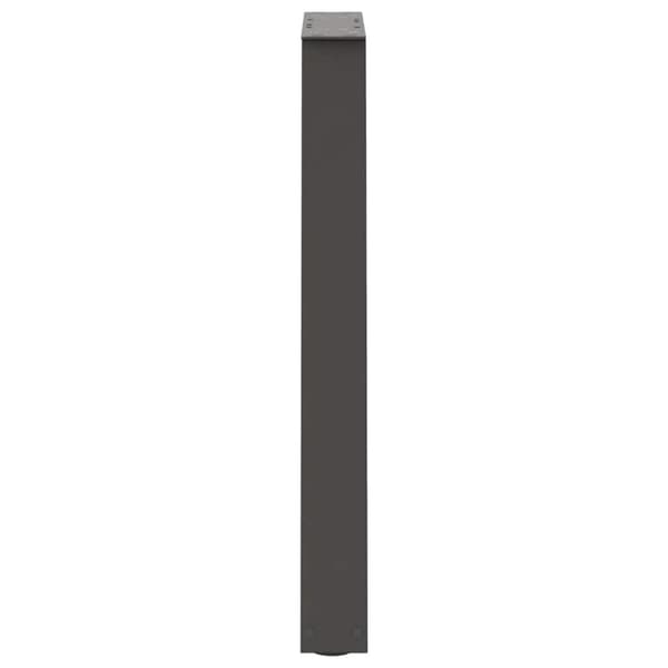 vidaXL Spisebordben V-formet 2 stk antrasitt 60 x (72-73) cm stål