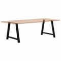 Miniatyrbilde 8 av 10: vidaXL Spisebordben A-formet 2 stk svart 100x(72-73) cm stål