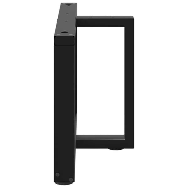 vidaXL Soffbordsben T-formade 2 st svart 70x25x(42-43) cm stål