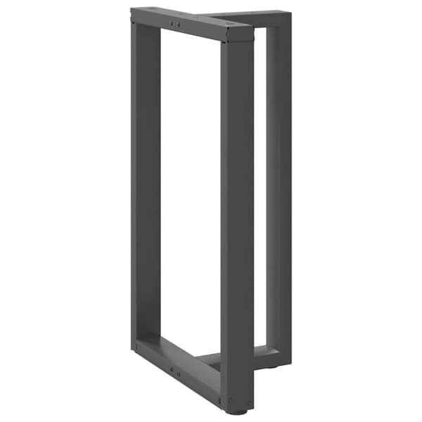 vidaXL Barbordben T-formet 2 stk antrasitt 60x35x(100-101) cm stål
