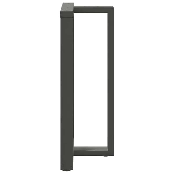 vidaXL Barbordben T-formet 2 stk antrasitt 60x35x(100-101) cm stål