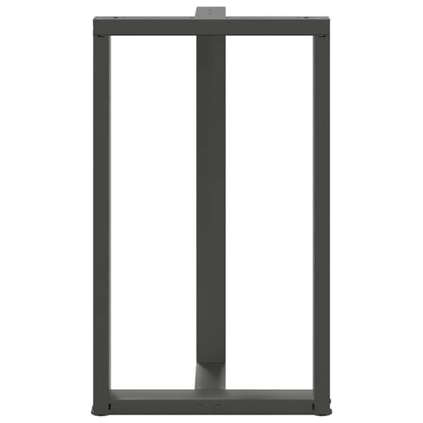vidaXL Barbordben T-formet 2 stk antrasitt 60x35x(100-101) cm stål