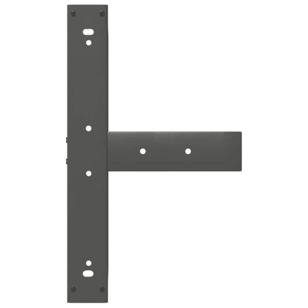 vidaXL Barbordben T-formet 2 stk antrasitt 60x35x(100-101) cm stål