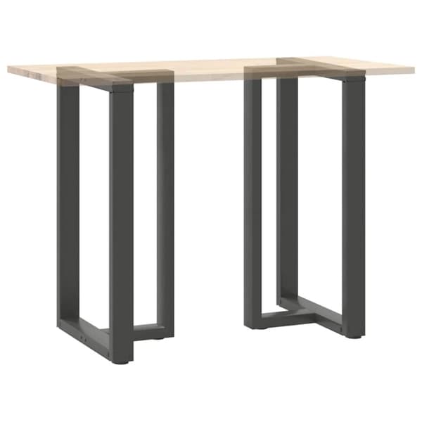 vidaXL Barbordben T-formet 2 stk antrasitt 60x35x(100-101) cm stål