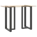 Miniatyrbilde 8 av 10: vidaXL Barbordben T-formet 2 stk antrasitt 60x35x(100-101) cm stål