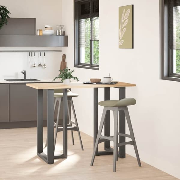 vidaXL Barbordben T-formet 2 stk antrasitt 60x35x(100-101) cm stål