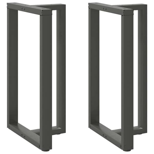 vidaXL Barbordben T-formet 2 stk antrasitt 60x35x(100-101) cm stål
