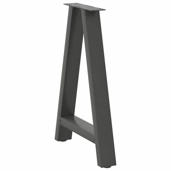 vidaXL Soffbordsben A-formade 2 st antracit 50x(72-73) cm stål