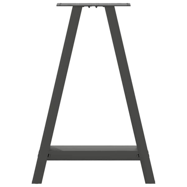vidaXL Soffbordsben A-formade 2 st antracit 50x(72-73) cm stål
