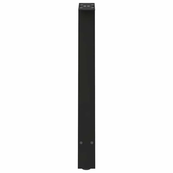 vidaXL Soffbordsben A-formade 2 st svart 50x(72-73) cm stål