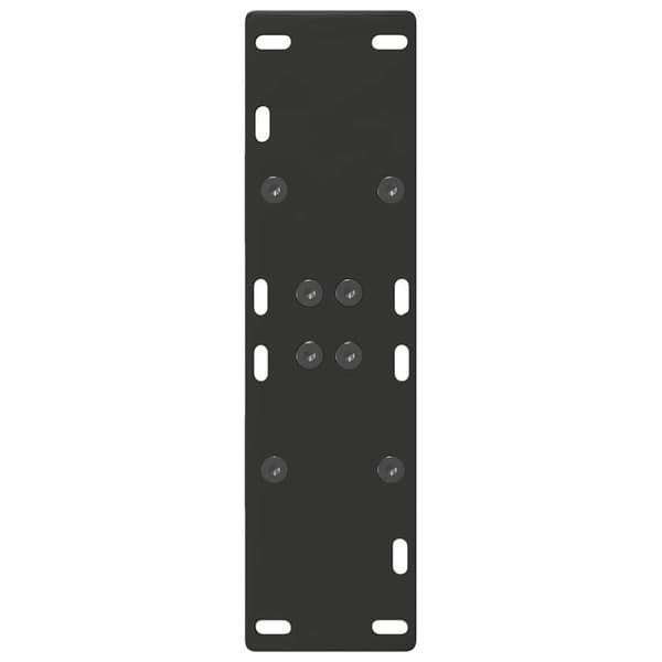 vidaXL Soffbordsben A-formade 2 st svart 50x(72-73) cm stål