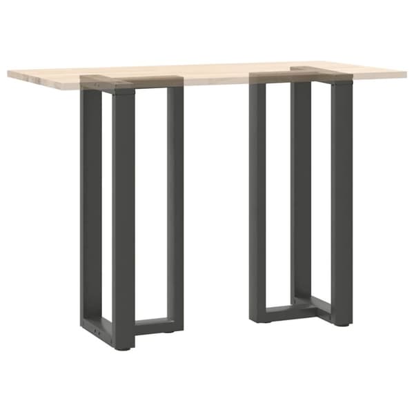 vidaXL Baaripöydän jalat T-muotoiset 2 kpl 50x35x(100-101) cm teräs