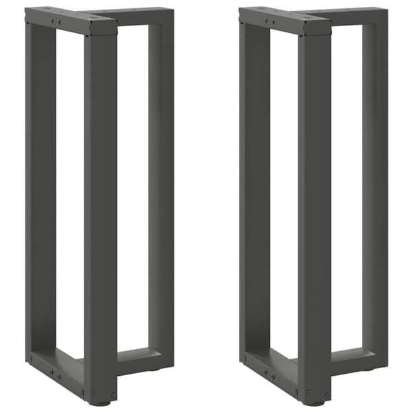 vidaXL Baaripöydän jalat T-muotoiset 2 kpl 50x35x(100-101) cm teräs