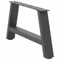 Miniatyrbilde 4 av 10: vidaXL Salongbordben A-formet 2 stk antrasitt 70x(30-31) cm stål