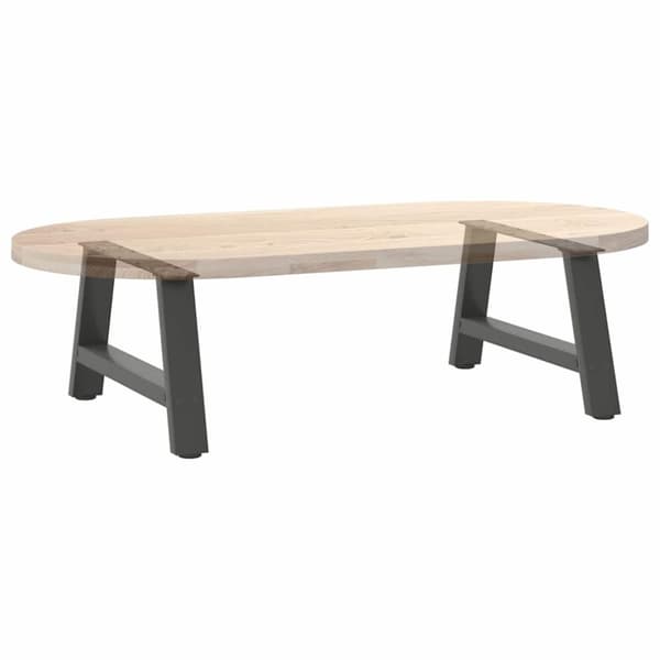 vidaXL Salongbordben A-formet 2 stk antrasitt 70x(30-31) cm stål