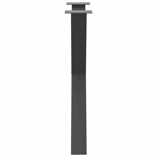 vidaXL Spisebordben X-formet 2 stk antrasitt 80x(72-73) cm stål