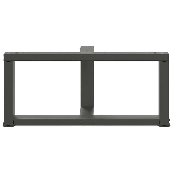 vidaXL Salongbordben T-formet 2 stk antrasitt 70x25x(30-31) cm stål