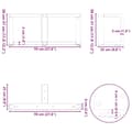 Miniatyrbilde 10 av 10: vidaXL Salongbordben T-formet 2 stk antrasitt 70x25x(30-31) cm stål