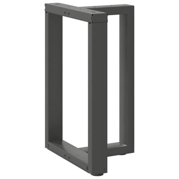 vidaXL Ruokapöydän jalat T-muotoiset 2 kpl antrasiitti 60x35x(72-73) cm teräs