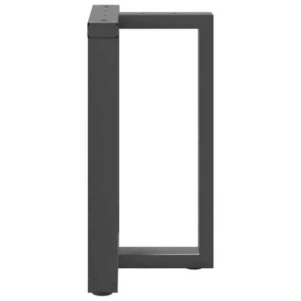 vidaXL Ruokapöydän jalat T-muotoiset 2 kpl antrasiitti 60x35x(72-73) cm teräs