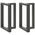 Pikkukuva 1 / 10: vidaXL Ruokapöydän jalat T-muotoiset 2 kpl antrasiitti 60x35x(72-73) cm teräs
