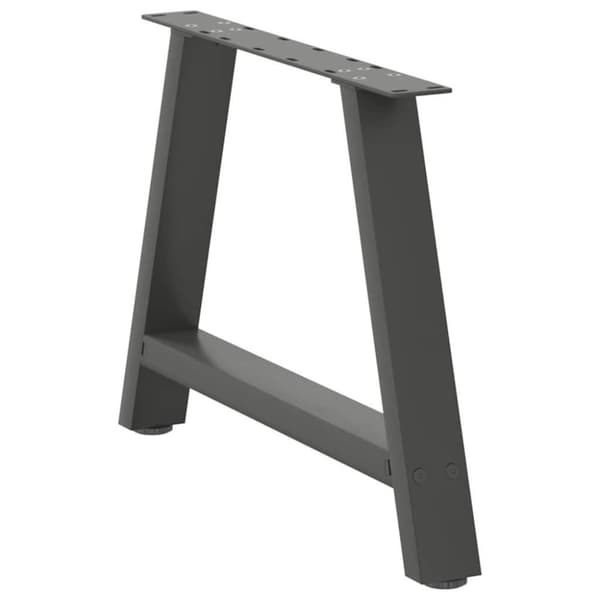vidaXL sofabordben A-formet 2 stk 60x(42-43) cm stål antracitgrå