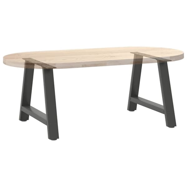 vidaXL sofabordben A-formet 2 stk 60x(42-43) cm stål antracitgrå