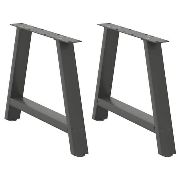 vidaXL sofabordben A-formet 2 stk 60x(42-43) cm stål antracitgrå