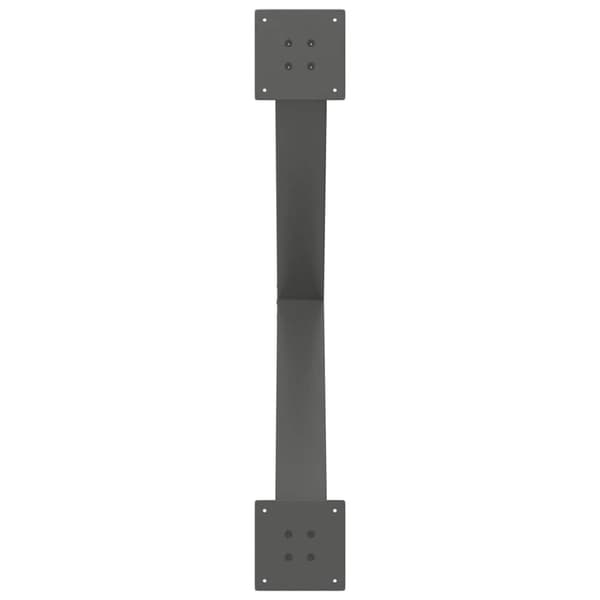 vidaXL Ruokapöydän jalat X-muotoiset 3 kpl antrasiitti 90x(72-73) cm