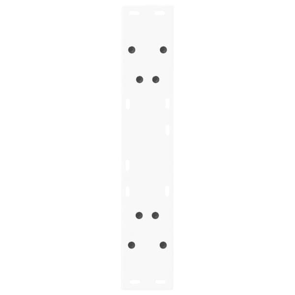 vidaXL Salongbordben V-formet 2 stk hvit 50x(72-73) cm stål