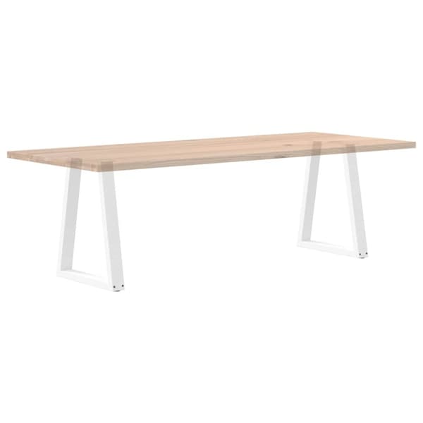 vidaXL Salongbordben V-formet 2 stk hvit 50x(72-73) cm stål
