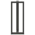 Miniatyrbilde 6 av 10: vidaXL Barbordben T-formet 2 stk antrasitt 40x35x(100-101) cm stål