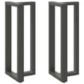 Miniatyrbilde 1 av 10: vidaXL Barbordben T-formet 2 stk antrasitt 40x35x(100-101) cm stål