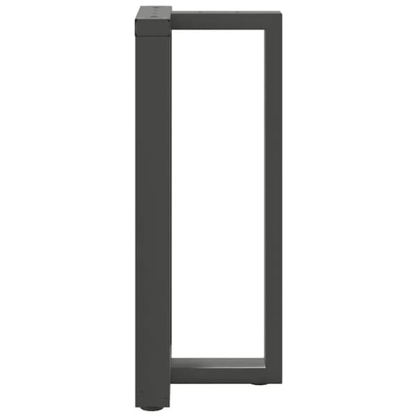 vidaXL Barbordben T-formet 2 stk antrasitt 50x35x(90-91) cm stål