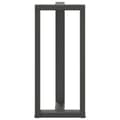 Miniatyrbilde 6 av 10: vidaXL Barbordben T-formet 2 stk antrasitt 50x35x(90-91) cm stål