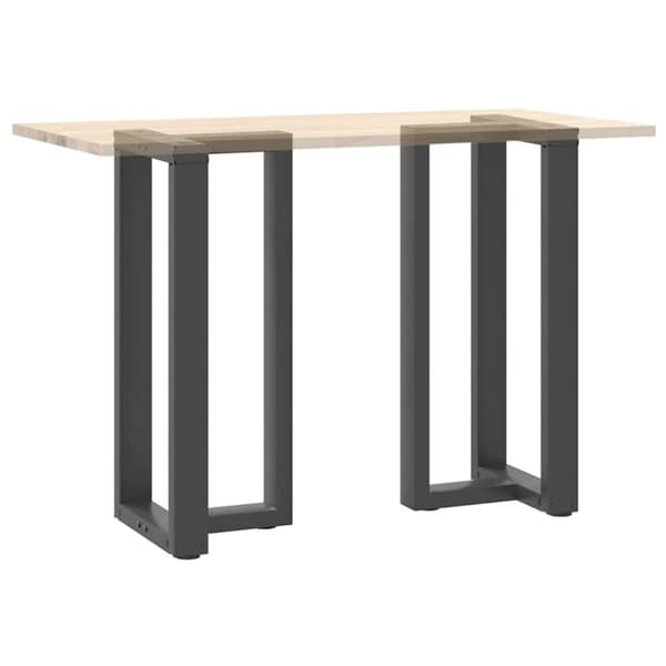 vidaXL Barbordben T-formet 2 stk antrasitt 50x35x(90-91) cm stål