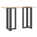 Miniatyrbilde 8 av 10: vidaXL Barbordben T-formet 2 stk antrasitt 50x35x(90-91) cm stål
