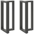 Miniatyrbilde 1 av 10: vidaXL Barbordben T-formet 2 stk antrasitt 50x35x(90-91) cm stål