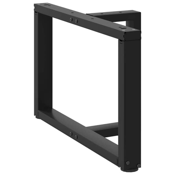 vidaXL Sohvapöydän jalat T-muotoiset 2 kpl musta 70x25x(42-43) cm teräs