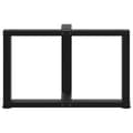 Pikkukuva 6 / 10: vidaXL Sohvapöydän jalat T-muotoiset 2 kpl musta 70x25x(42-43) cm teräs