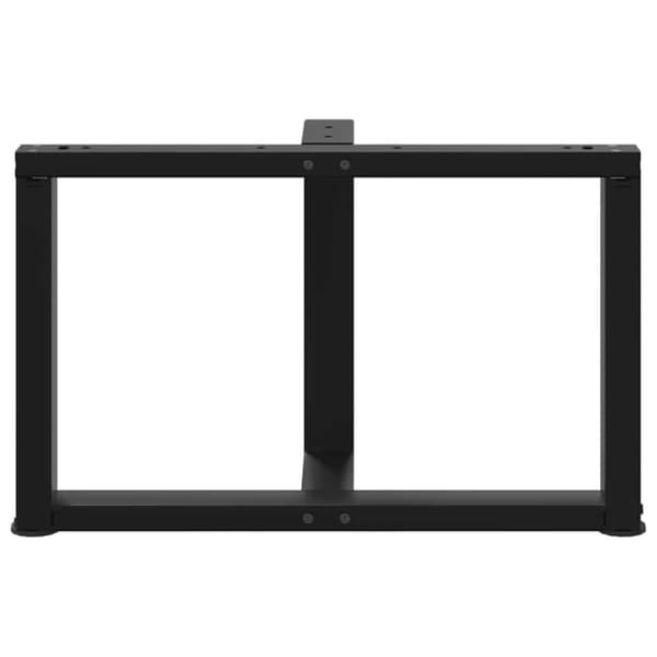 vidaXL Sohvapöydän jalat T-muotoiset 2 kpl musta 70x25x(42-43) cm teräs