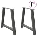 Miniatyrbilde 3 av 10: vidaXL Spisebordben A-formet 2 stk antrasitt 100x(72-73) cm stål